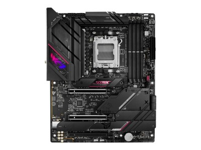 Asus ROG STRIX B650E-E GAMING WIFI AMD AM5, ATX, 4xDDR5, 3xPCI Express, 4xM.2 + SATA3 RAID, HDMI/DP, USB-C, ROG SupremeFX 7.1 ljud, 2.5Gbe LAN, WiFi 6E, Bluetooth, Aura Sync RGB