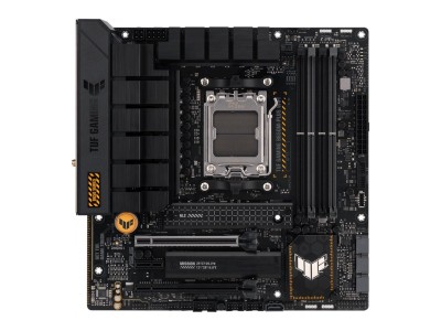 Asus TUF GAMING B650M-PLUS WIFI, AMD AM5, MicroATX, 4xDDR5, 2xPCI Express, 2xM.2 + SATA3 RAID, HDMI/DP, USB-C, 2.5Gbe LAN, WiFi 6, Bluetooth, Aura Sync RGB