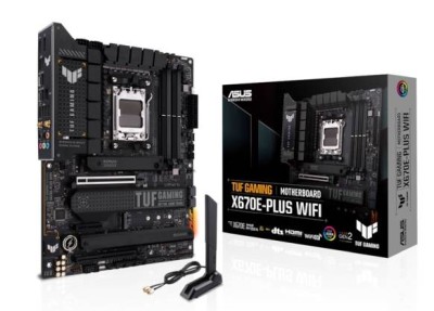 Asus TUF GAMING X670E-PLUS WIFI, AMD AM5, ATX, 4xDDR5, 2xPCI Express, 4xM.2 + SATA3 RAID, HDMI/DP, USB-C, 2.5Gbe LAN, WiFi 6E, Bluetooth 5.2, Aura Sync RGB#1