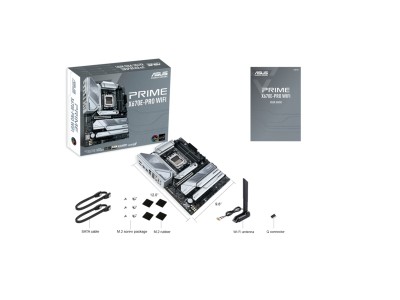 Asus PRIME X670E-PRO WIFI, AMD AM5, ATX, 4xDDR5, 2xPCI Express, 4xM.2 + SATA3 RAID, HDMI/DP, USB-C, 2.5Gbe LAN, WiFi 6E, Bluetooth#5