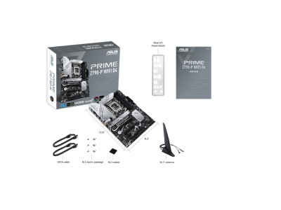 Asus PRIME Z790-P WIFI D4, Intel LGA1700, ATX, 4xPCI Express, 4xDDR4, 3xM.2 + SATA3 RAID, HDMI/DP, USB-C, 2.5Gbe LAN, WiFi 6, Bluetooth, Aura Sync RGB#2