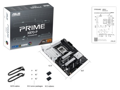 Asus PRIME X870-P, AMD Socket AM5, ATX, 4xDDR5, 4xPCI Express, 4xM.2 + SATA3 RAID, HDMI/2xUSB4, 2.5GbE LAN, Aura Sync RGB#5