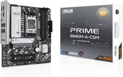 Asus PRIME B840M-A-CSM, AMD AM5, MicroATX, 4xDDR5, PCI Express, 3xM.2 + SATA3 RAID, HDMI/2xDP, USB-C, 2.5Gbe LAN, Aura Sync RGB#1