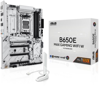 Asus B650E MAX GAMING WIFI WHITE, AMD AM5, ATX, 4xDDR5, 3xPCI Express, 3xM.2 + SATA3 RAID, HDMI/DP, USB-C, 2.5Gbe LAN, WiFi 6E, Bluetooth 5.3, Aura Sync RGB#2