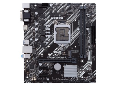 Asus Prime H410M-E, Intel LGA1200, H410, PCI Express, MicroATX, 2xDDR4, M.2 + SATA3, VGA/HDMI, USB 3.2, 7.1 audio, GigaLAN#2