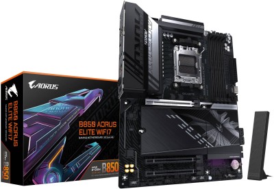 Gigabyte B850 AORUS ELITE WIFI7, AMD AM5, ATX, 3xPCI Express, 4xDDR5, 3xM.2 + SATA3 RAID, DP, USB-C, 2.5GbE LAN, WiFi 7, Bluetooth 5.4, RGB Fusion