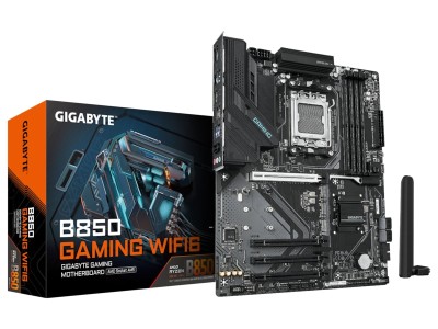 Gigabyte B850 GAMING WIFI6, AMD AM5, ATX, 4xPCI Express, 4xDDR5, 3xM.2 + SATA3 RAID, HDMI/DP, USB-C, GigaLAN, WiFi 6, Bluetooth 5.3, RGB Fusion