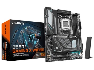 Gigabyte B850 GAMING X WIFI6E, AMD AM5, ATX, PCI Express, 4xDDR5, 3xM.2 + SATA3 RAID, HDMI/DP, USB-C, 2.5GbE LAN, WiFi 6E, Bluetooth 5.3, RGB Fusion