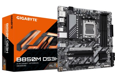 Gigabyte B850M DS3H, AMD AM5, 2xPCI Express, MicroATX, 4xDDR5, 2xM.2 + SATA3 RAID, HDMI/2xDP, USB-C, 7.1 audio, 2.5Gbe LAN