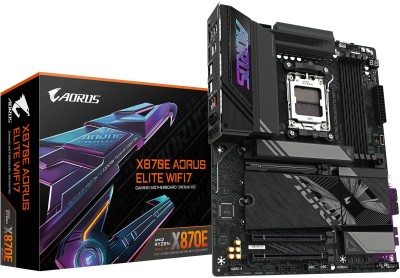 Gigabyte X870E A ELITE WIFI7, AMD AM5, 3xPCI Express, ATX, 4xDDR5, 4xM.2 + SATA3 RAID, HDMI, 2xUSB4/DP, 2.5Gbe LAN, WiFi 7, Bluetooth 5.4, RGB Fusion