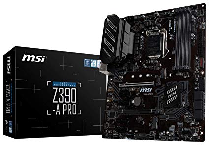 MSI Z390-A PRO Intel LGA1151, Z390, 2xPCI Express, ATX, 4xDDR4, 2xM.2 + SATA3, HDMI, USB 3.1, 7.1 audio, GigaLAN