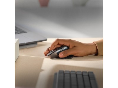 Logitech MX Master 3S Performance Wireless Mouse for Mac, Bluetooth, 8000 dpi - Svart/Silver#6