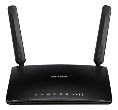Trådlös 3G/4G-router TP-Link TL-MR6400, med 4-port 10/100 Mbit switch - Svart