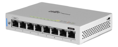 Ubiquiti Networks UniFi US-8, 8-port Gigabit, PoE passthrough, 5-pack, strömadapter ingår ej