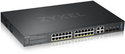 Zyxel GS2220-28HP, 24-Port Gigabit 375W PoE, 4x1GbE RJ45/SFP, Standalone/Nebula#1