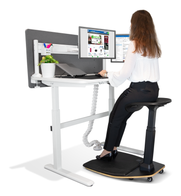 DELTACO Office, Ergonomic Leaning Chair with Anti-Fatigue Mat#5