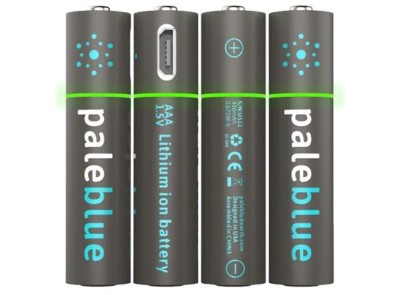 Pale Blue Li-Ion Rechargeabl AAA Battery