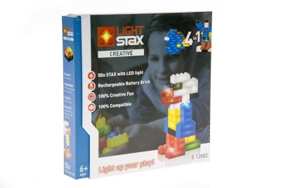 Light Stax Creative Set v2, 50-pack, kompatibel med LEGO, inkl basenhet