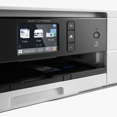 Brother DCP-J774DW, skrivare + scanner + kopiator, 12/10 ipm ISO, 1200x1200 dpi scanner, duplex, AirPrint, USB/WiFi - Vit#2
