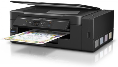 Epson EcoTank ET-2650, skrivare + scanner + kopiator, 10/5 ppm ISO, 1200x2400 dpi scanner, display, AirPrint, USB/WiFi