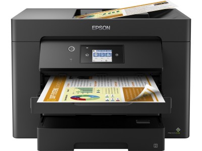 Epson WorkForce WF-7830DTWF, A3 skrivare + scanner + kopiator + fax, 25/12 ppm ISO, 1200x2400 dpi scanner, duplex, display, ADF, AirPrint, USB/LAN/WiFi#2