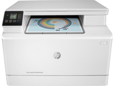 HP Color LaserJet Pro MFP M182n, färglaserskrivare + scanner + kopiator, 16/16 ppm, AirPrint, USB/LAN#1