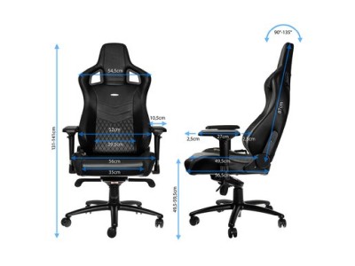 noblechairs EPIC, äkta läder - Svart#4