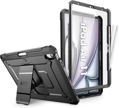 SUPCASE Case for iPad Air 6th Generation 11" M2 2024, [with Screen Protector and Stand] Rugged Cover for iPad Air 6th/5th/4th Generation (11/10.9-Inch, 2024/2022/2020) Case (Black)