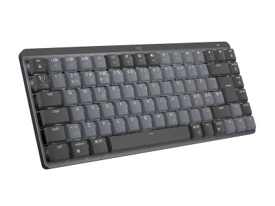 Logitech MX Mechanical Mini Minimalist Linear, RF/Bluetooth, bakgrundsbelyst - Grafitgrå