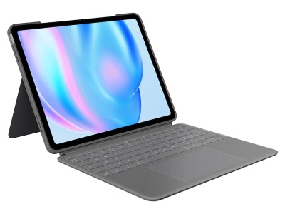 Logitech Combo Touch till iPad Air 13-tum M2, bakbelyst tangentbord med styrplatta, nordiskt - Grå#1