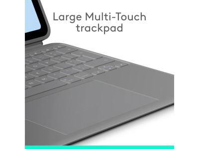 Logitech Combo Touch till iPad Air 13-tum M2, bakbelyst tangentbord med styrplatta, nordiskt - Grå#4