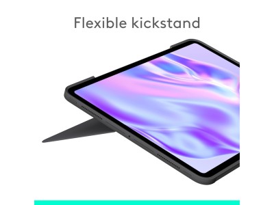 Logitech Combo Touch till iPad Pro 13-tum M4, bakbelyst tangentbord med styrplatta, nordiskt - Grafit#2