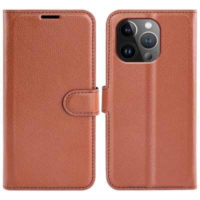 iPhone 15 Pro Max wallet case - Brown