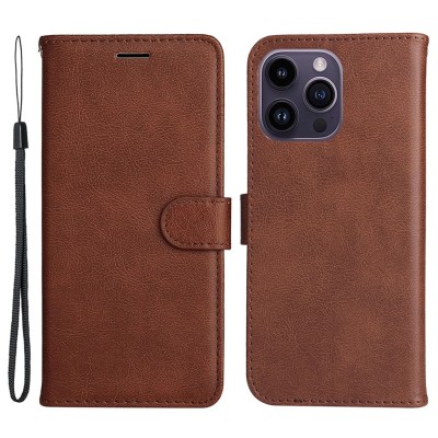 KT Leather iPhone 15 Pro Max cover - Brown