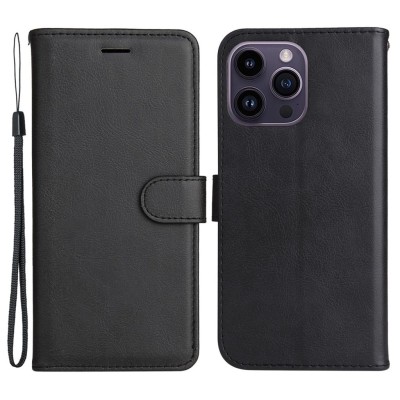 KT Leather iPhone 15 Pro Max cover - Black