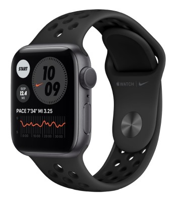 Apple Watch Nike Series 6 GPS, 40mm Space Gray Aluminium Case with Anthracite/Black Nike Sport Band - Regular