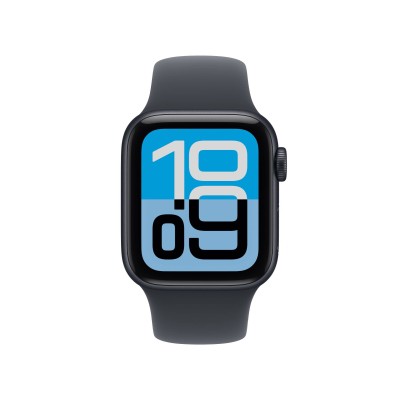 Apple Watch SE 3 GPS 40mm Midnatt Aluminiumboett med Midnatt Sportband - M/L#2