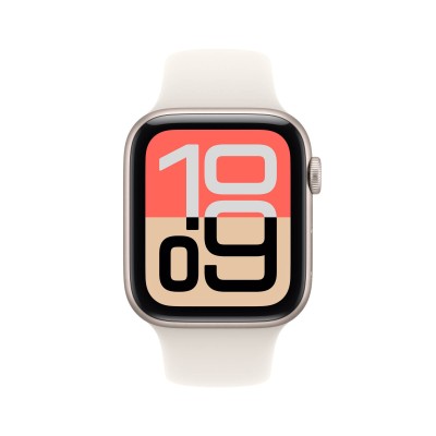 Apple Watch SE 3 GPS 44mm Stjärnglans Aluminiumboett med Stjärnglans Sportband - M/L#2