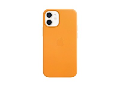 Apple läderfodral med MagSafe till iPhone 12 mini - California Poppy#1