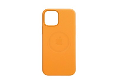 Apple läderfodral med MagSafe till iPhone 12 mini - California Poppy#2