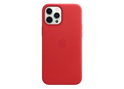 Apple läderfodral med MagSafe till iPhone 12 Pro Max - (PRODUCT)RED#1