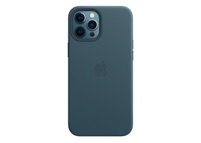 Apple läderfodral med MagSafe till iPhone 12 Pro Max - Östersjöblå#1