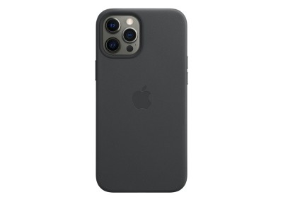 Apple läderfodral med MagSafe till iPhone 12 Pro Max - Svart#1