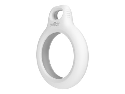 Hållare för AirTag, med låsbar rem - vit Gummibelagd, solid, tål stötar och skyddar mot repor#5