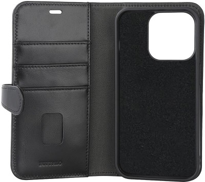 Plånboksfodral BUFFALO 2in1 3 card MagSeries iPhone 15 Pro - Svart#3