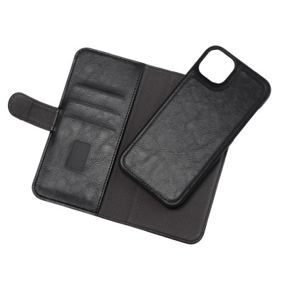 Plånboksfodral GEAR 2in1 Wallet 3 card iPhone 14 Plus - Svart#1