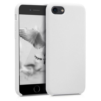 Skal, Silicone Backcover, iPhone 7/8 - Vit