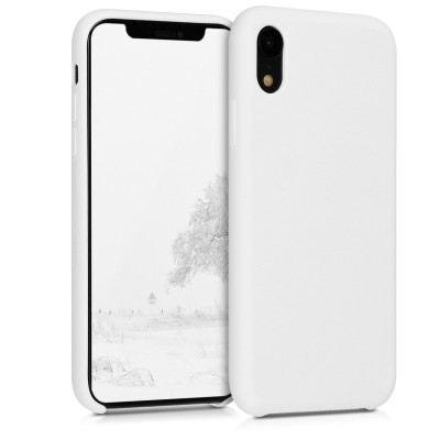 Skal, Silicone Backcover, iPhone XR - Vit
