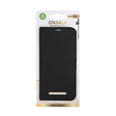 Plånboksfodral ONSALA COLLECTION Eco Wallet 2 card iPhone 14 Plus - Svart#4