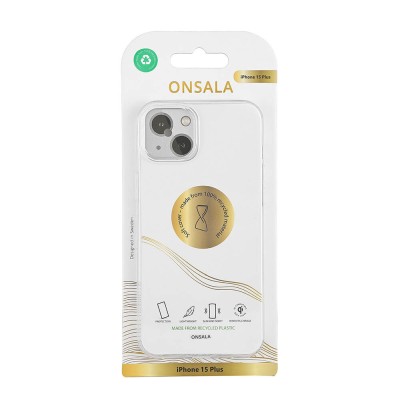 Skal ONSALA Back Recycled Clear Case TPU iPhone 15 Plus#2